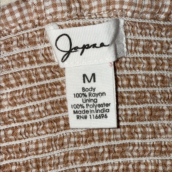 Japna Gingham Halter Tie-Front Top - Size M - Picture 4 of 4